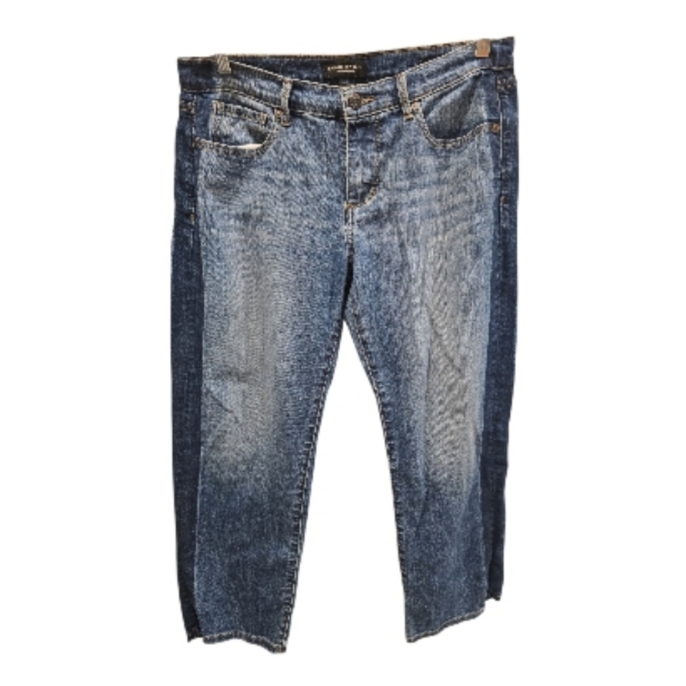 Banana Republic Girlfriend Cropped Jean Side Stripe Size 28